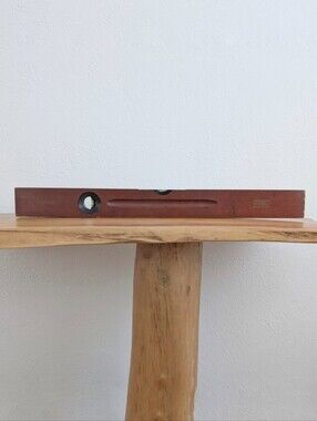 VINTAGE Stanley Wood Level 1930 Cherry Tool Collectible Woodworker